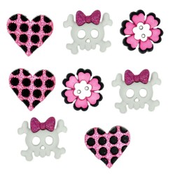 Dress It Up gombszett Girl Punk