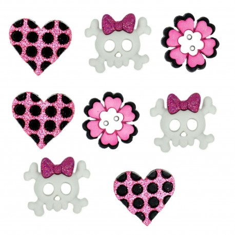 Dress It Up gombszett Girl Punk