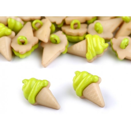 Babagomb 2 cm zöld fagyi