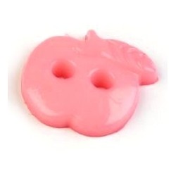 Babagomb 1,8x1,8 cm rózsaszín alma