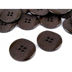 Gomb 2,5 cm sötétbarna