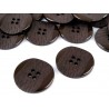 Gomb 2,5 cm sötétbarna