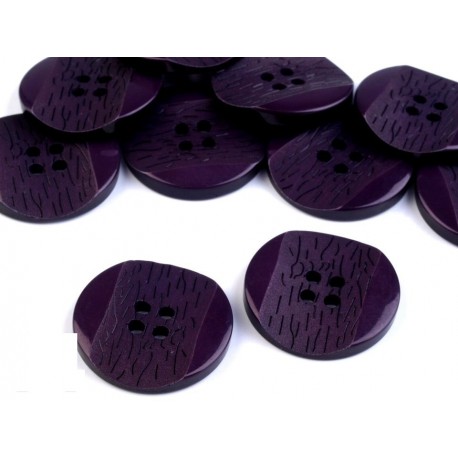 Gomb 2,5 cm mélylila