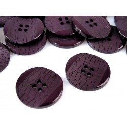 Gomb 2,5 cm padlizsán