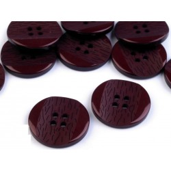 Gomb 2,5 cm burgundi