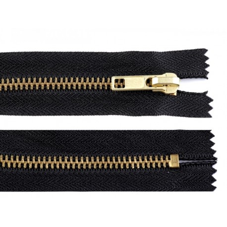 Cipzár 20 cm fém fekete VT10