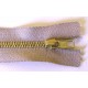Cipzár 12 cm fém bézs
