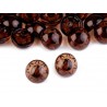 Gomb 1,3 cm barna