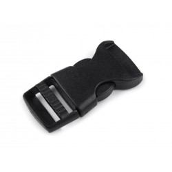 Kertészcsat 2x4 cm fekete