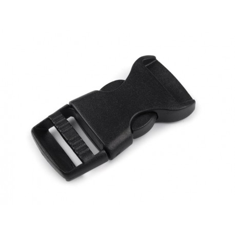 Kertészcsat 2x4 cm fekete