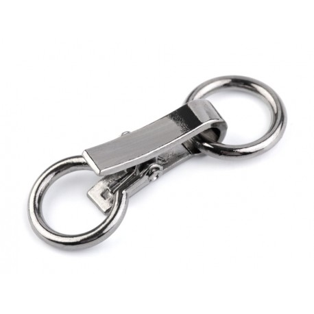 Díszcsat 2x6 cm ezüstszínű