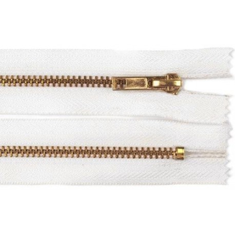 Cipzár 14 cm fém fehér