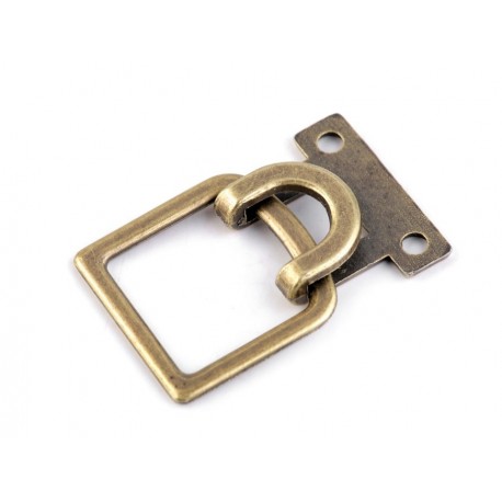 Díszcsat 2,5x4 cm bronzszinű