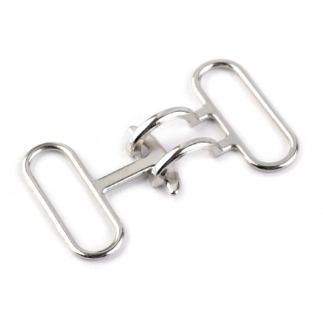 Díszcsat 3,5x6cm ezüstszínű