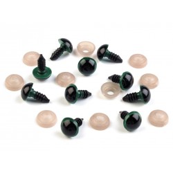 Biztonsági szem párban 1,2 cm zöld