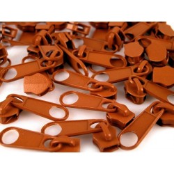 Cipzárkocsi spirálcipzárhoz 5 mm tégla