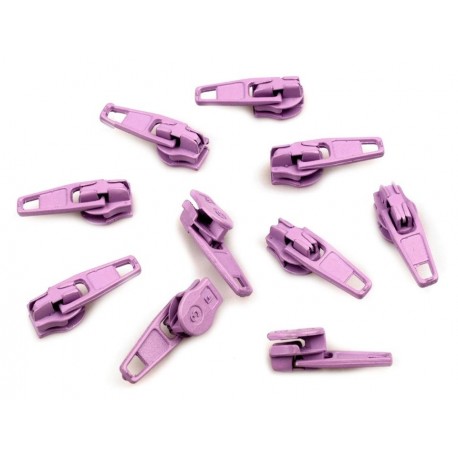 Cipzárkocsi spirálcipzárhoz 3 mm levendula