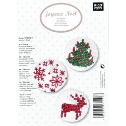 Keresztszemes szett 4 cm 79190 bordó szett