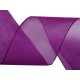 Organza szalag 4 cm lila 5 m/csomag