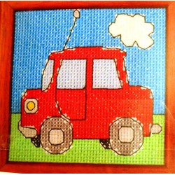 Keresztszemes szett 12x12 cm 19711 autó