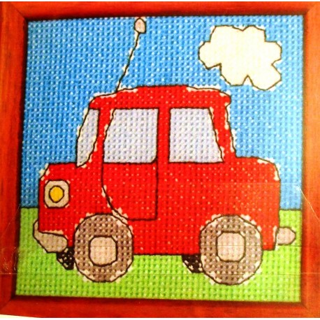 Keresztszemes szett 12x12 cm 19711 autó