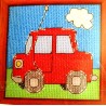 Keresztszemes szett 12x12 cm 19711 autó