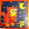 Keresztszemes szett 12x12 cm 19701 bagoly
