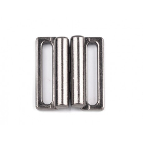 Fürdőruhakapocs fém fekete-nickel