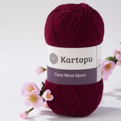 Cozy Wool Sport burgundi 100 g
