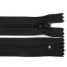 Cipzár 16 cm műanyag fekete RT0