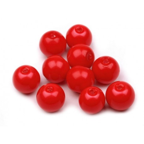 Teklagyöngy 0,8 cm piros