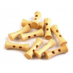 Gomb hosszúkás fa 3,5 cm bükk