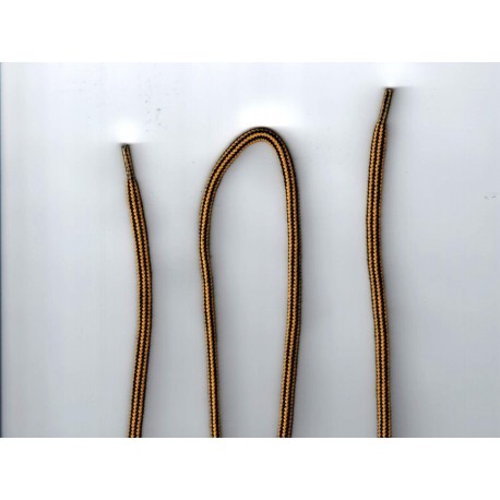 Cipőfűző bakancsba 120 cm mustár-fekete