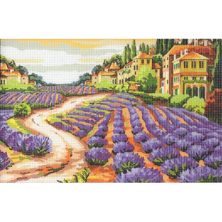 Gobelin 22x30 cm 554 Levendula mező
