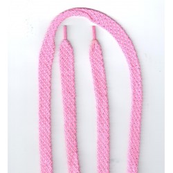 Cipőfűző fémszálas sport 140 cm rózsaszín
