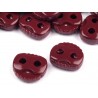 Végszorító 2x2 cm bordó