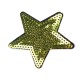 Vasalható folt zöld flitteres csillag