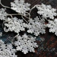 Horgolt díszek a fára