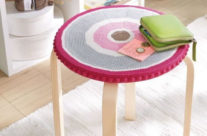 Október modellje: Horgolt huzat ülőkére