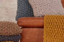 Kötött párna extra vastag fonalból